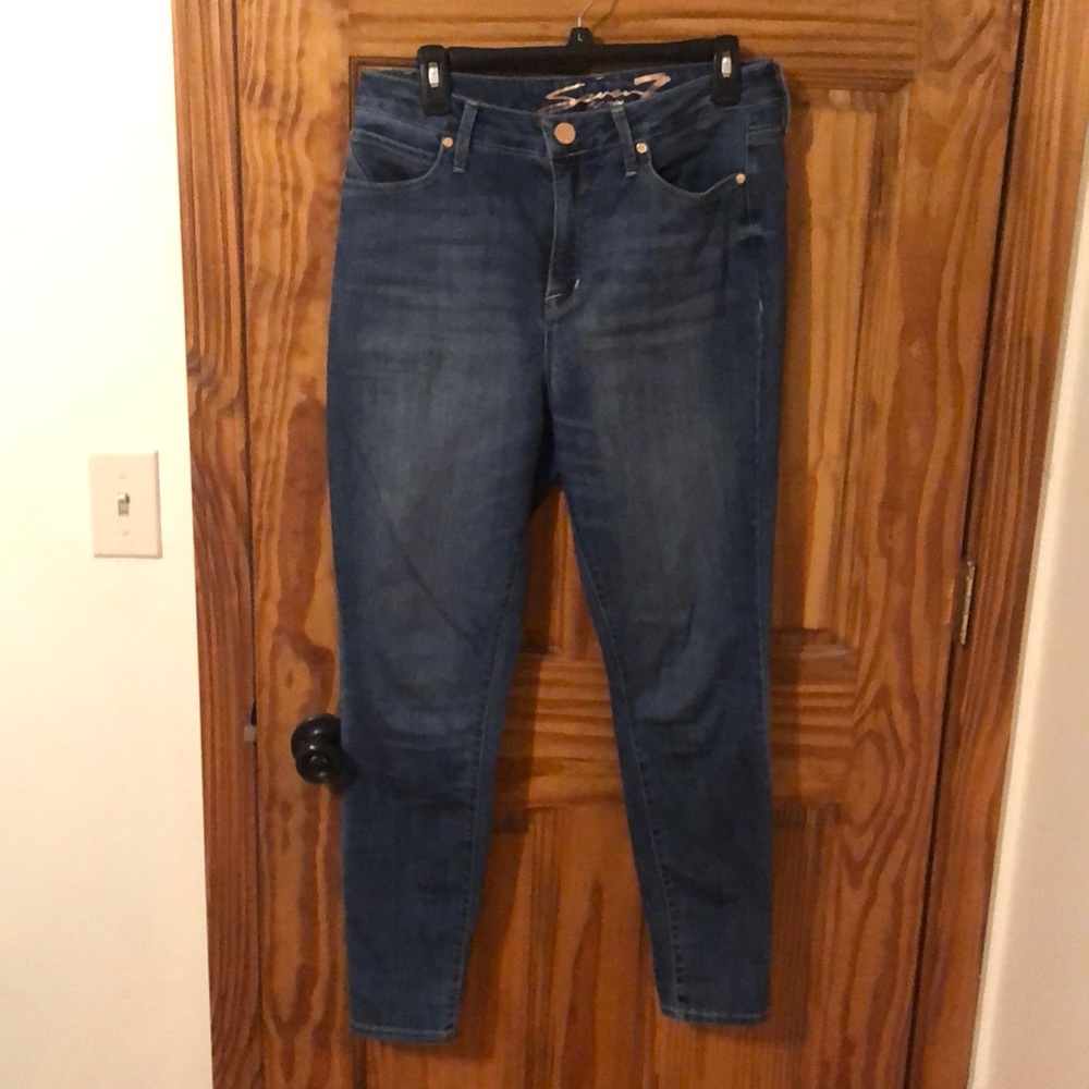 High rise skinny jeans seven brand size 10